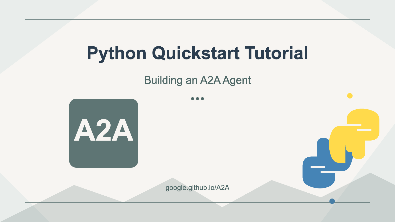 Python A2A Tutorial 20250513